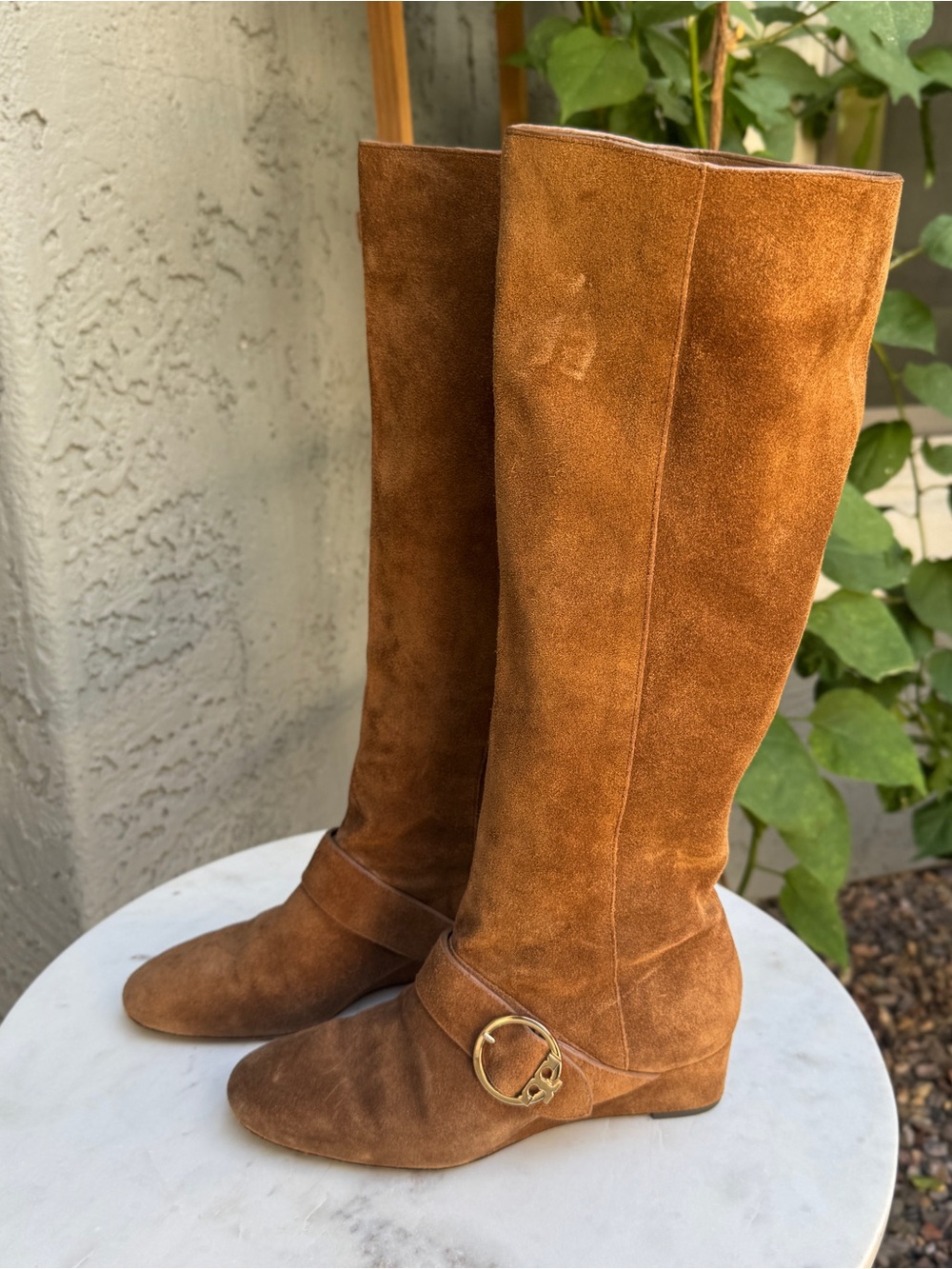 Tory Burch Sofia Suede Leather Tall Boot - Picture 2 of 12
